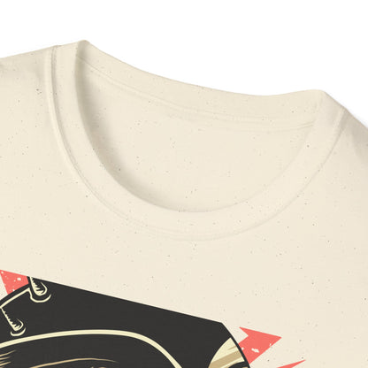 Epic 8-Ball Biker Skull T-Shirt | Spiked Helmet & Popping Eyes Graphic Tee | Unique Grunge Rocker Style Apparel