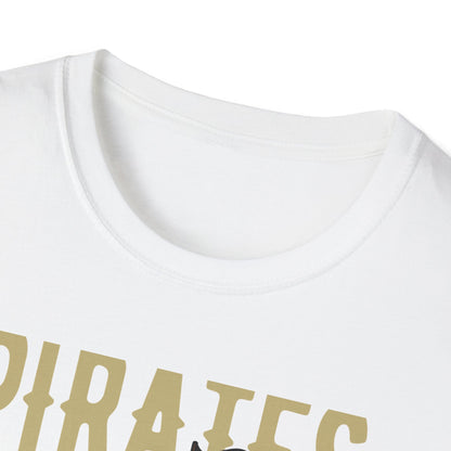 Bold Pirate Ship & Treasure T-Shirt | Work Like A Captain Play Like A Pirate Tee | Epic Adventure Lover Gift