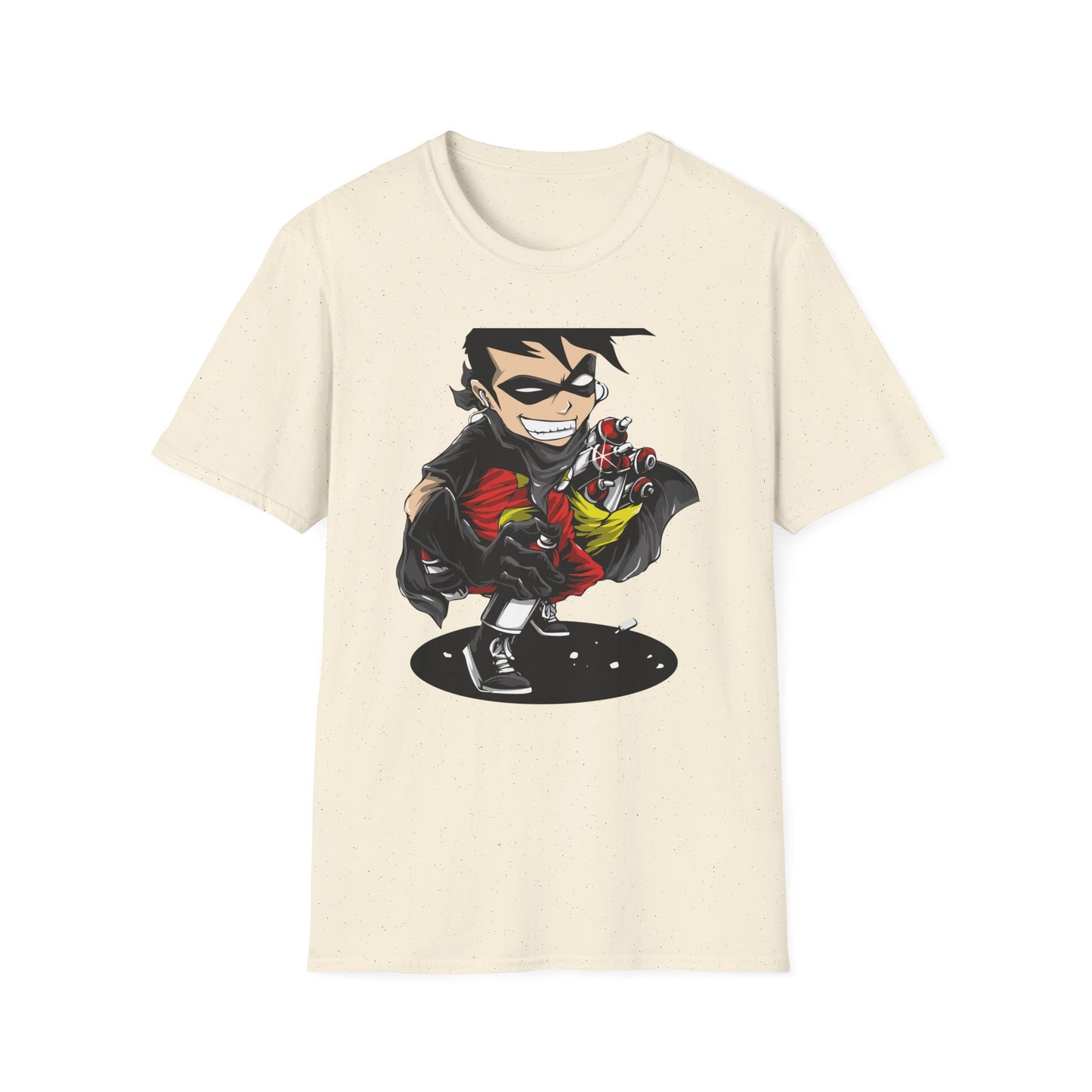 Dynamic Street Art Rebel T-Shirt | Urban Graffiti Artist Tee | Bold Comic Style Graphic Apparel