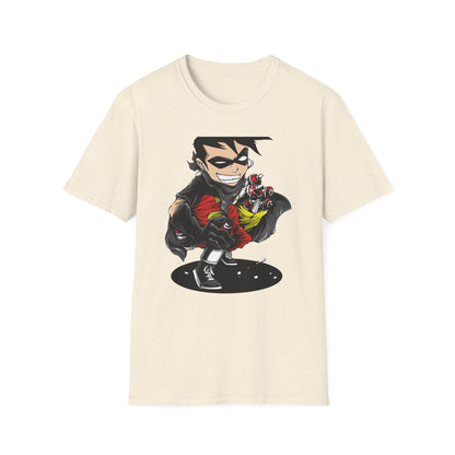 Dynamic Street Art Rebel T-Shirt | Urban Graffiti Artist Tee | Bold Comic Style Graphic Apparel