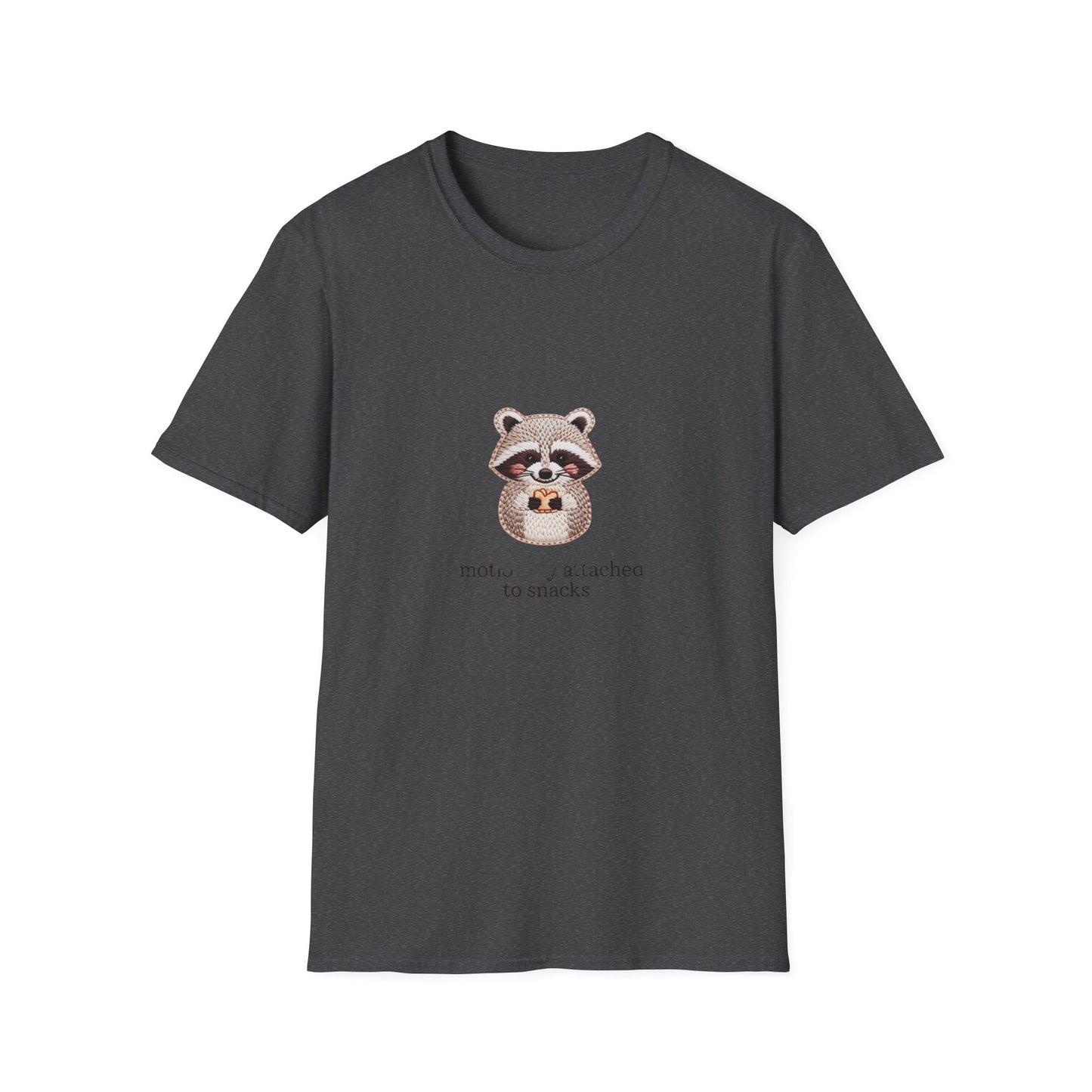 Adorable 'Emotionally Attached to Snacks' Raccoon T-Shirt - Hilarious Foodie & Animal Lover Tee - Unique Gift!