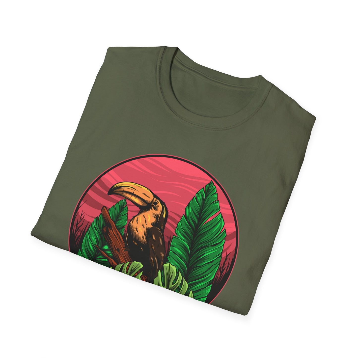 Vibrant Toucan Tropical T-Shirt: Exotic Jungle Bird Tee for Nature Lovers | Stunning Summer Vacation Apparel