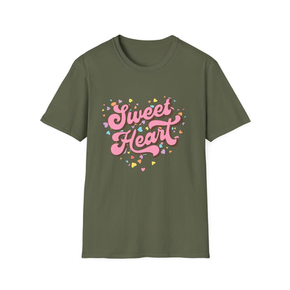 Adorable Sweet Heart T-Shirt | Retro Pastel Hearts Valentine's Day Gift for Her