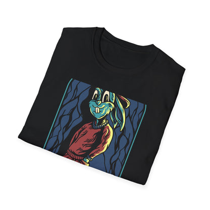 Cool Hip Hop Rabbit T-Shirt | Trendy Streetwear Bunny Tee | Vibrant Urban Animal Design | Unique & Awesome Unisex Apparel