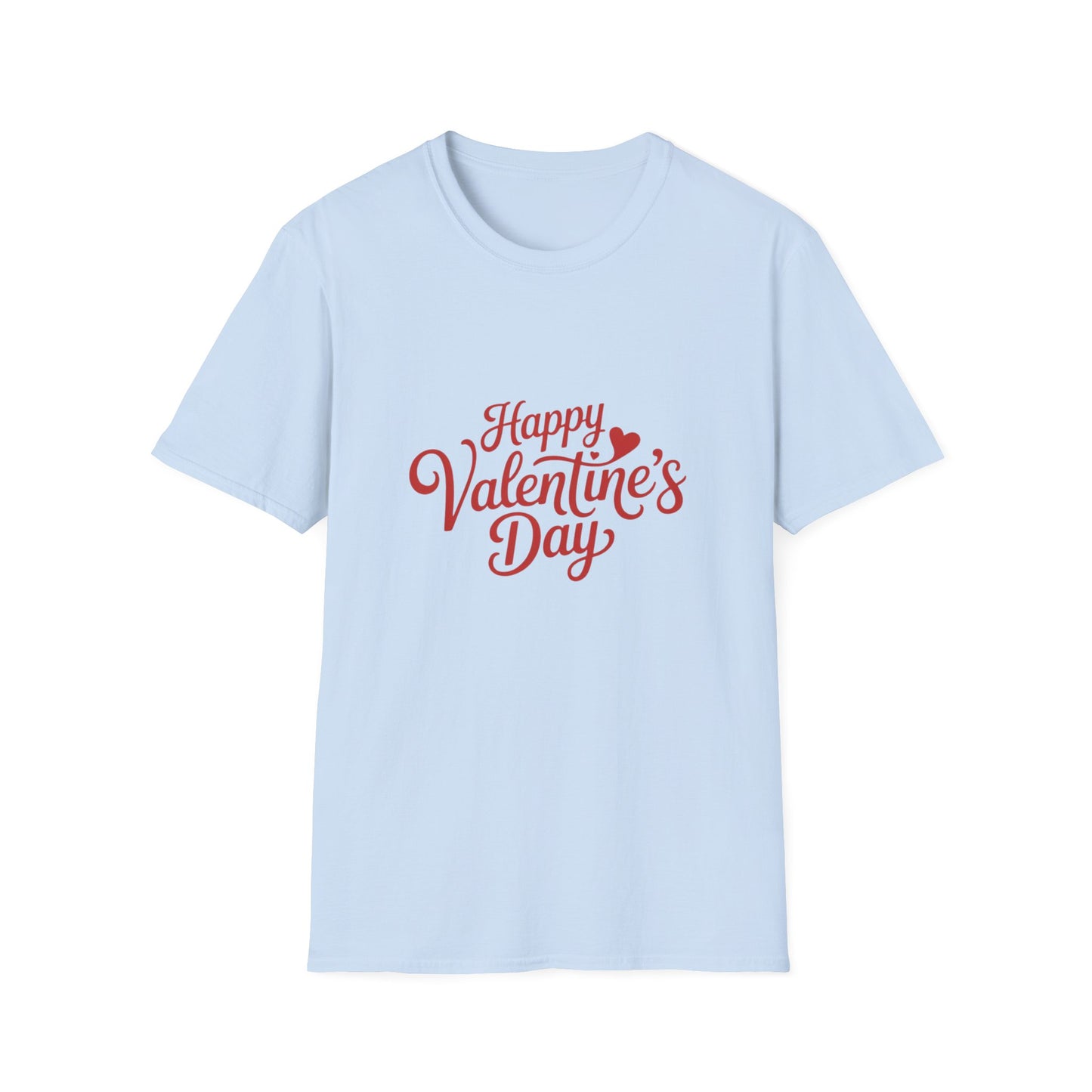 Sweet Happy Valentine's Day T-Shirt | Romantic Love Heart Script Tee Gift for Couples & Sweethearts