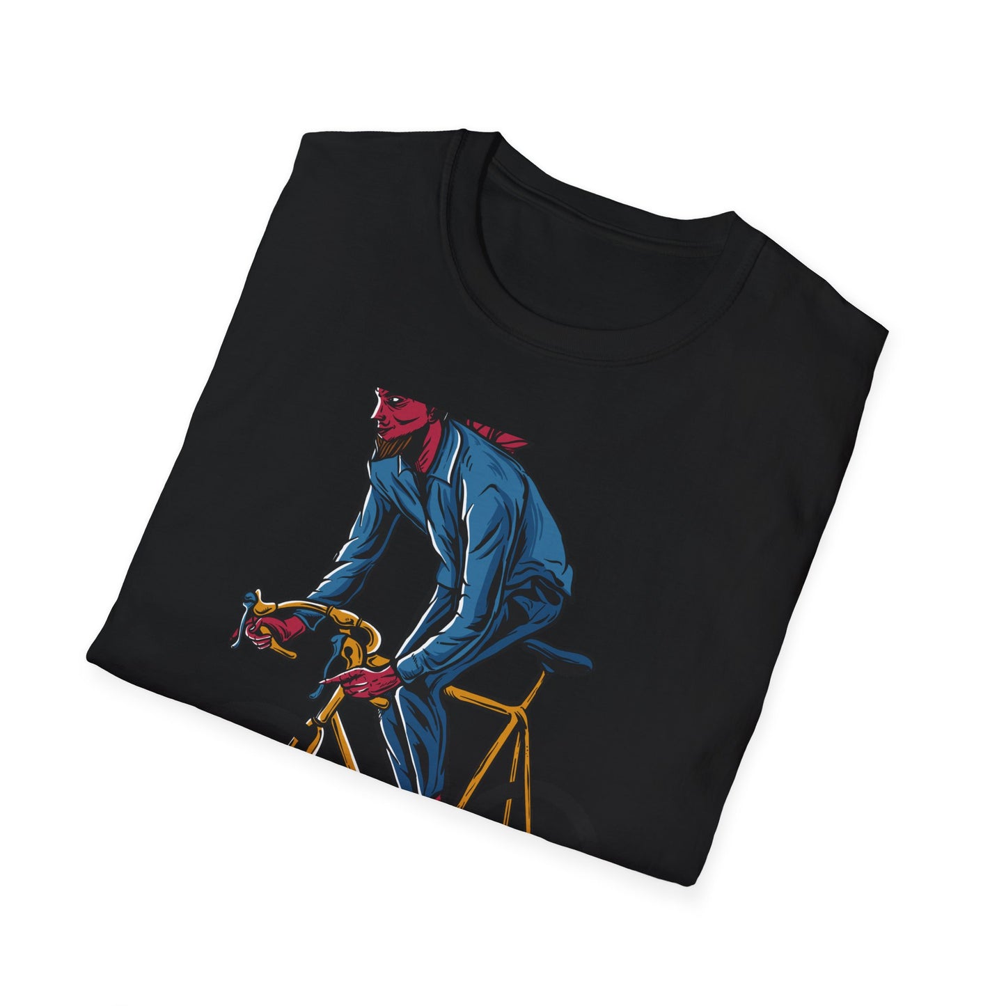 Rad Devil Cyclist T-Shirt - Edgy Urban Bike Rider Tee | Unique Men's & Women's Cycling Apparel