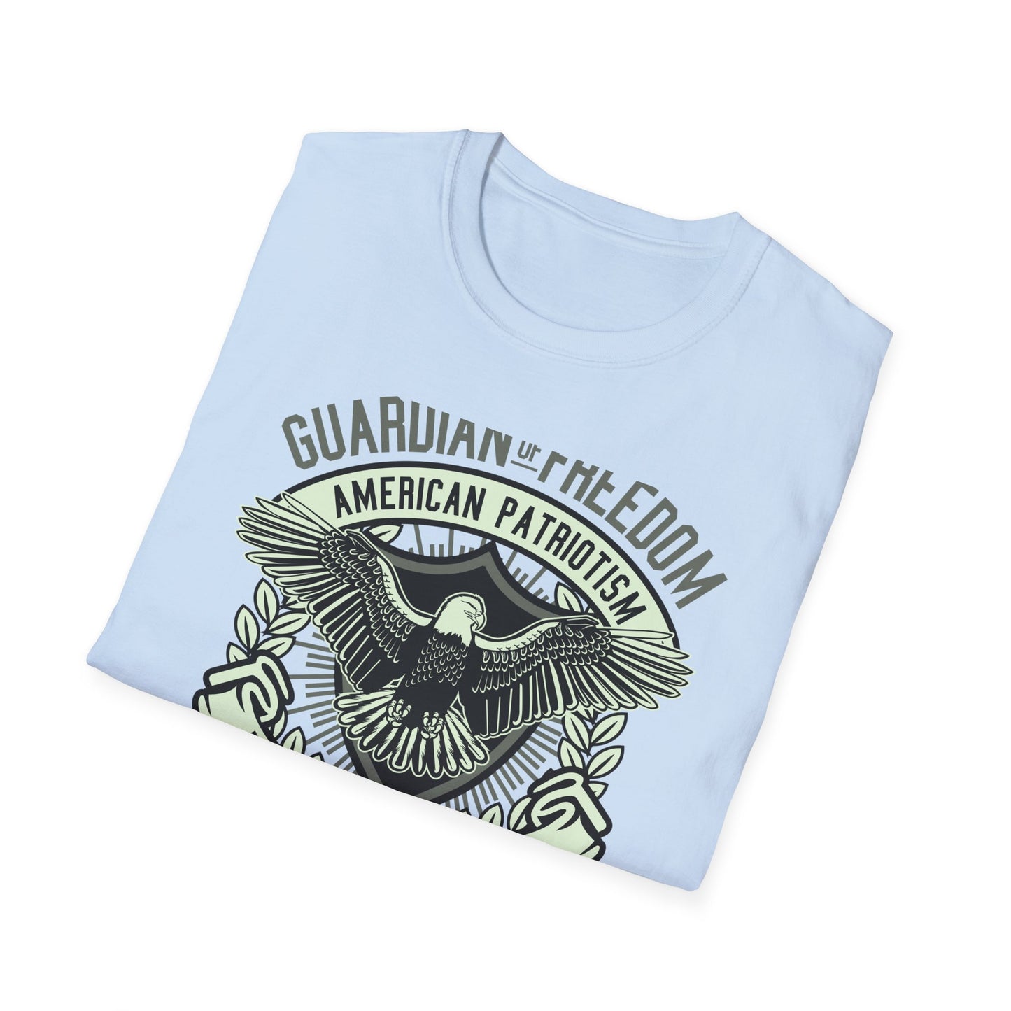 Bold Guardian of Freedom American Patriotism T-Shirt - Majestic Eagle 'Freedom Is Not Free' USA Graphic Tee for Proud Americans