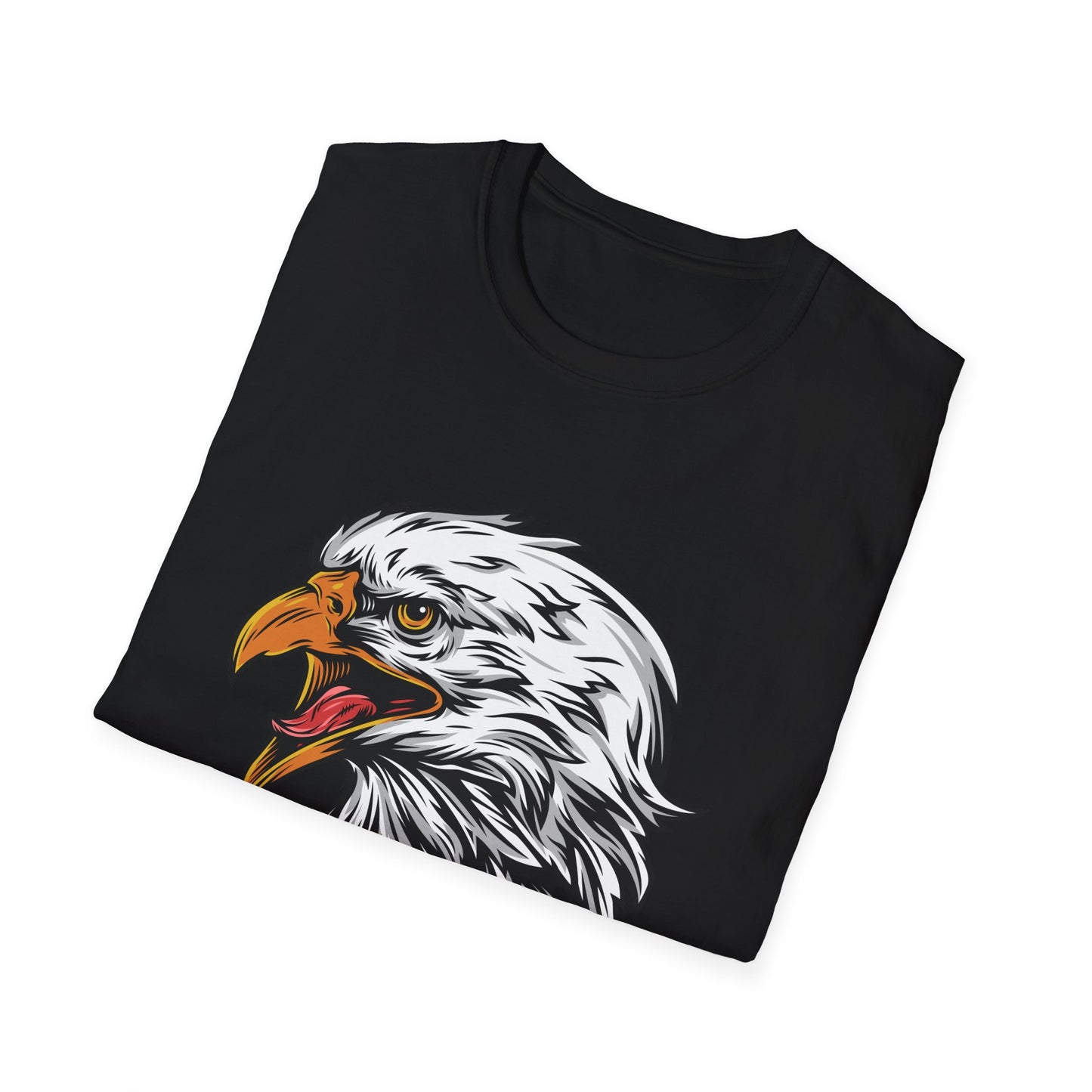 Fierce Screaming Eagle Head T-Shirt - Majestic Bald Eagle Graphic Tee for Wildlife Lovers & Patriots | Bold Animal Print Apparel