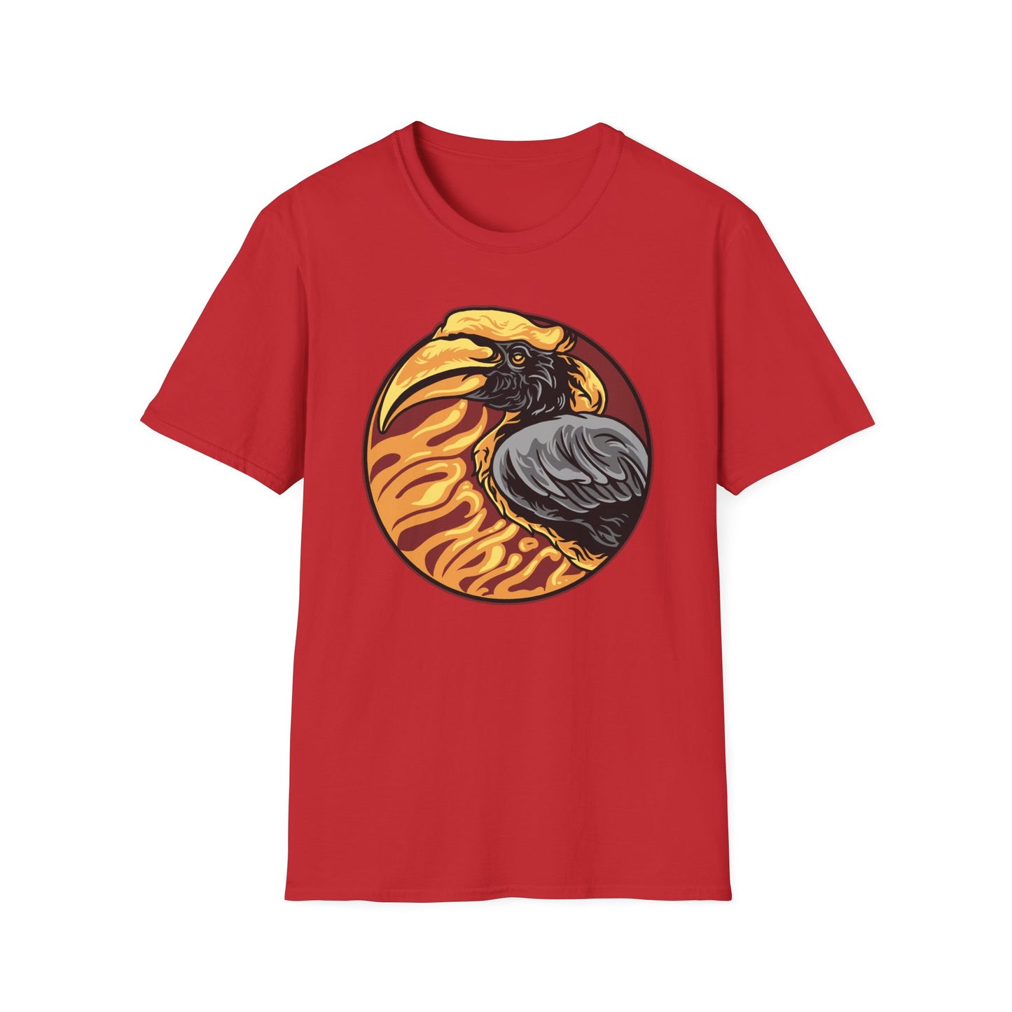 Striking Hornbill Bird T-Shirt - Bold Exotic Jungle Wildlife Graphic Tee | Unique Nature Lover Gift for Men & Women