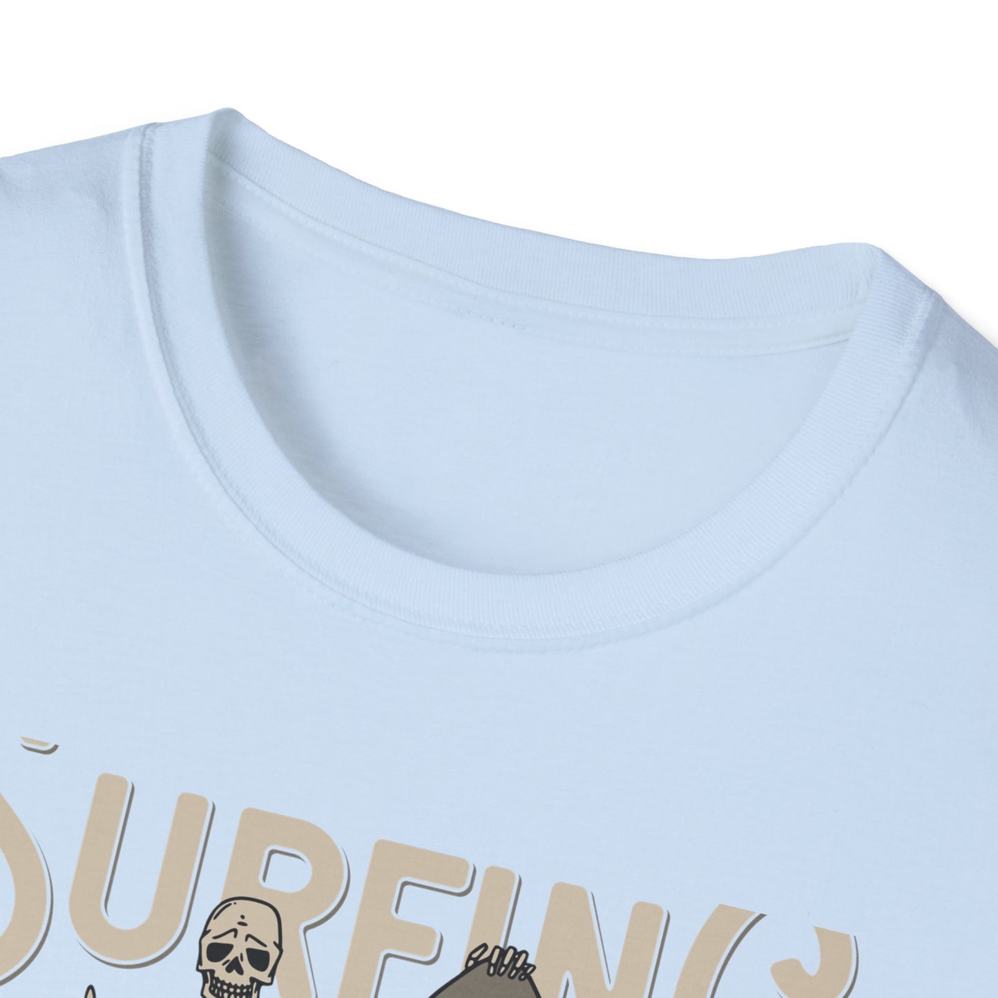 Awesome California Surfing Paradise Skeleton T-Shirt - Vintage Beach Surfer Skull Tee | Epic Summer Vibes