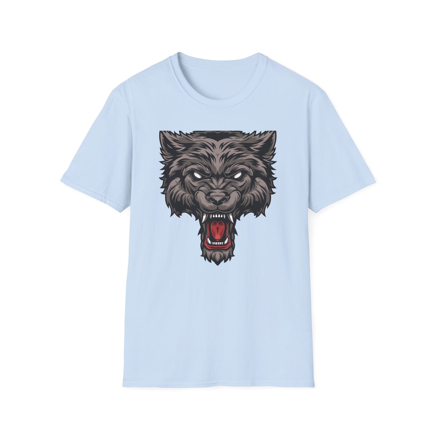 Fierce Snarling Wolf Head T-Shirt | Unleash Your Wild Side | Bold Alpha Predator Graphic Tee for Men & Women