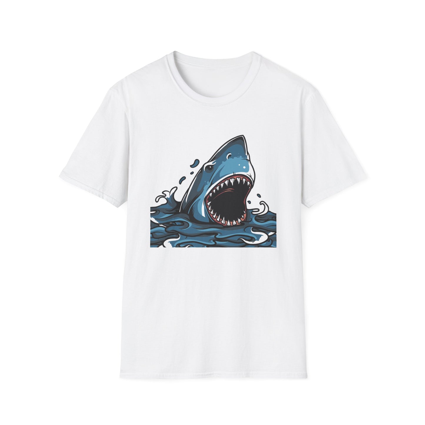 Fierce Great White Shark Attack T-Shirt | Epic Ocean Predator Tee for Marine Life Lovers | Bold & Dynamic Graphic Apparel