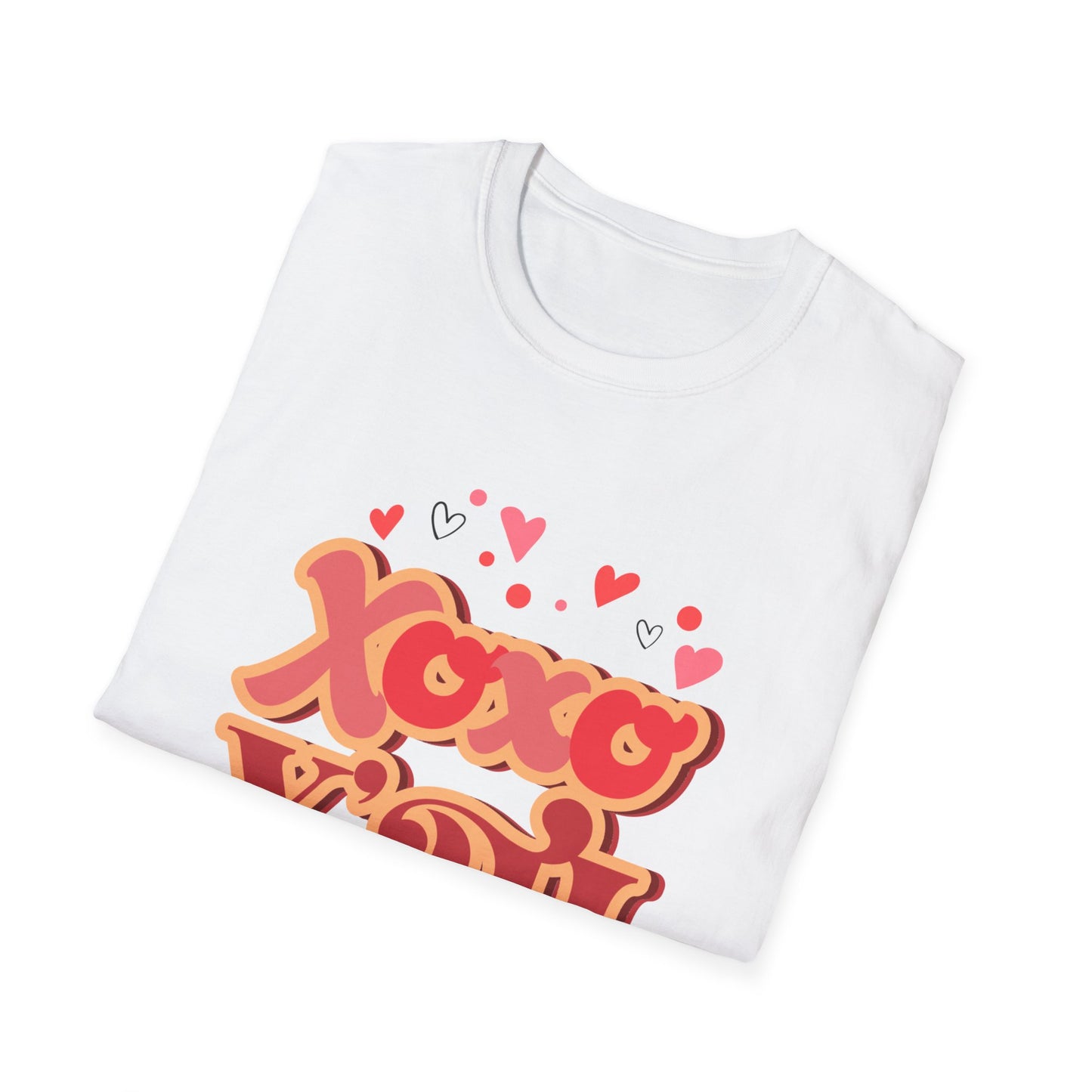 Retro Xoxo Y'all T-Shirt | Groovy Hearts Southern Charm Love Tee | Sweet Valentine's Day & Galentine's Gift | Trendy Hugs & Kisses Shirt