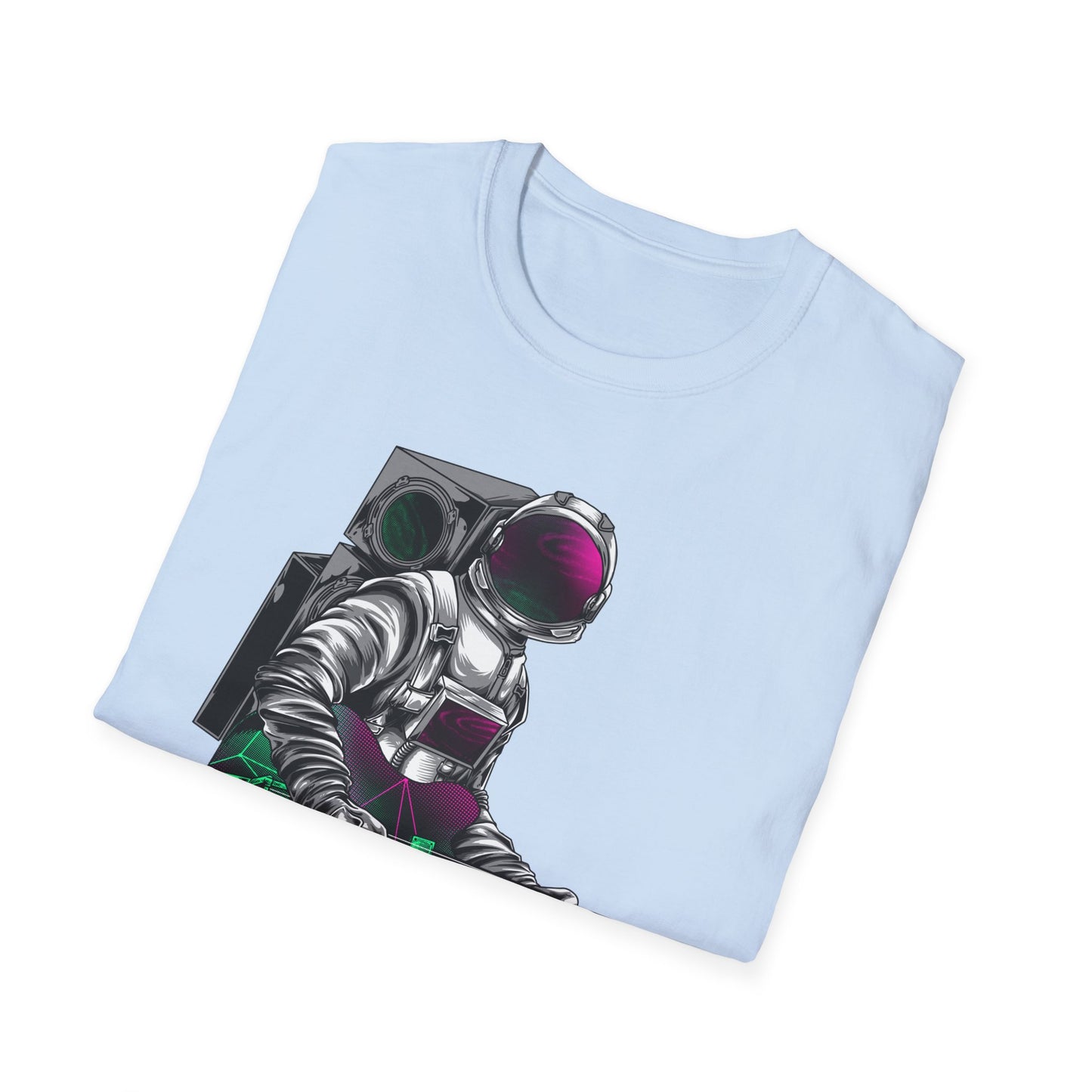 Cosmic Guitarist Astronaut T-Shirt | Electrifying Space Rocker Tee | Vibrant Sci-Fi Music Fan Gift