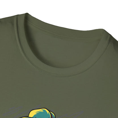 Epic Chili Pepper Baseball Player T-Shirt - Vibrant Cartoon Hot Pepper Tee for Sports Fans | Unique Game Day Apparel