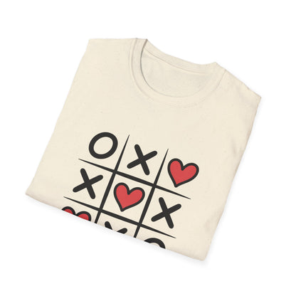 Adorable Tic Tac Toe Love Wins T-Shirt | Sweet Hearts Valentine's Day Tee for Couples & Romantics | Unique Gift Idea