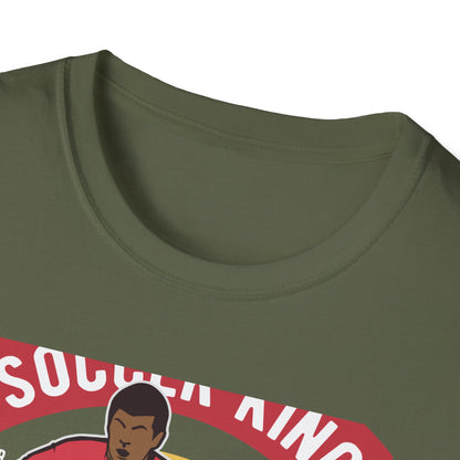 Epic Soccer King T-Shirt - Vintage Football Player Tee for Men & Fans - "Play The Game" Power Design