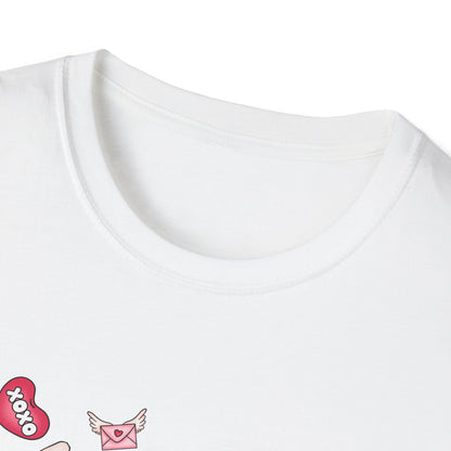 Charming Valentine's LOVE Gnome T-Shirt - Adorable Heart & Rose Tee for Her, Perfect Romantic Gift Idea
