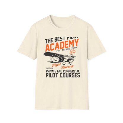 Epic Pilot Academy Vintage Airplane T-Shirt | Best Flight Training Enthusiast Tee | Classic Aviation Gift Since 1952