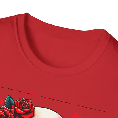 Epic 'Roses Are Red Inside I'm Dead' T-Shirt | Edgy Skull & Rose Gothic Tee | Dark Humor Statement Apparel
