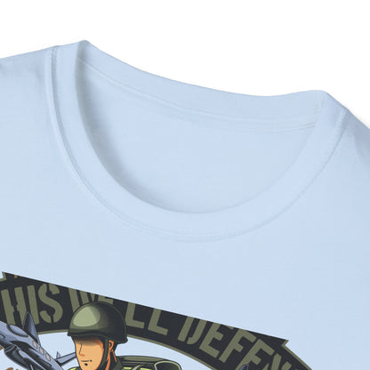 Epic American Soldier "This We'll Defend" T-Shirt | Vintage 1965 Military Veteran Patriot USA Tee
