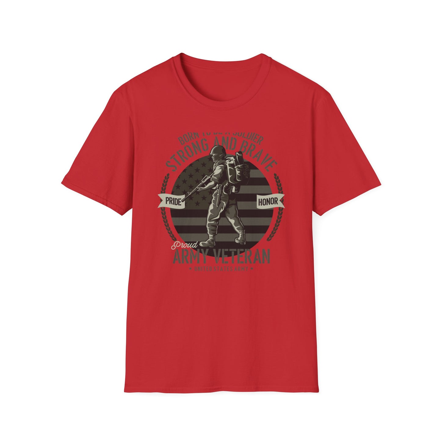 Proud Army Veteran T-Shirt - Strong & Brave Soldier Design | Honoring USA Military Service Gift