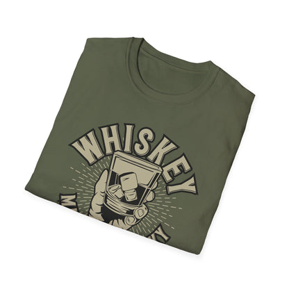 Bold 'Whiskey Makes Me Frisky' T-Shirt - Funny Drinking Tee for Whiskey Lovers | Perfect Bar & Party Humor Gift