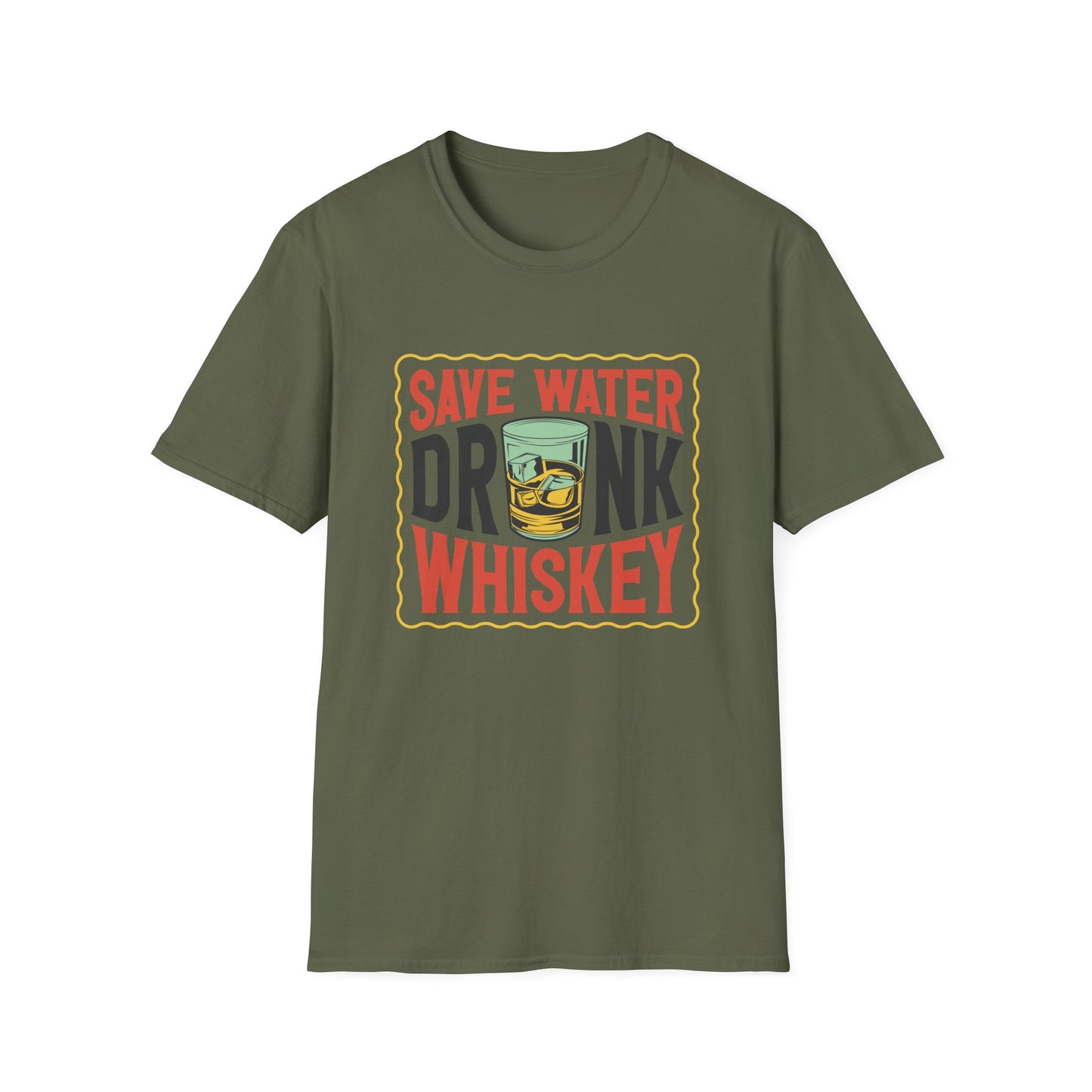 Save Water Drink Whiskey T-Shirt | Hilarious Whiskey Lover Tee | Funny Drinking Slogan Shirt | Ultimate Bar Humor Gift