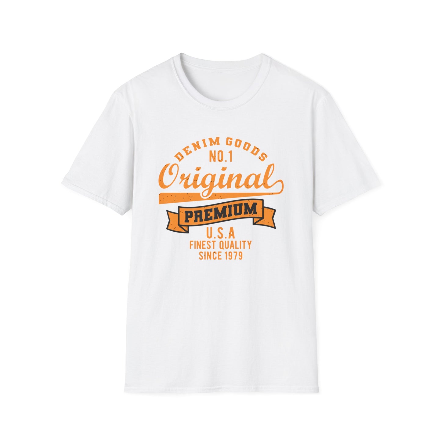 Authentic Vintage Denim Goods No.1 Original T-Shirt - Premium USA Quality Tee Since 1979