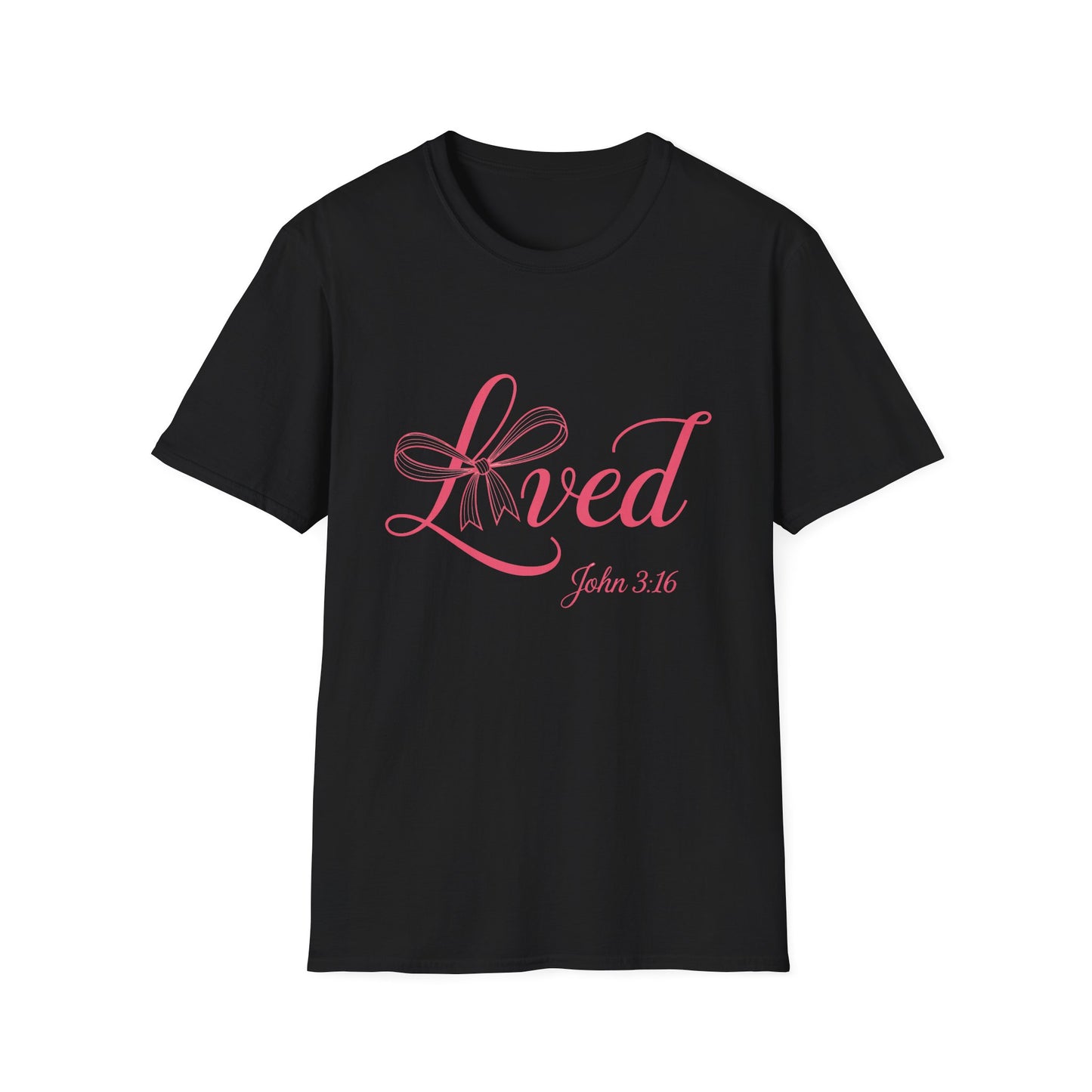 Inspiring 'Loved' John 3:16 Christian T-Shirt for Women - Beautiful Scripture Faith Tee Gift