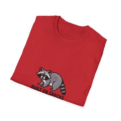 Hilarious 'I'm Up To Snacks' Raccoon T-Shirt | Cute Animal Lover Tee | Funny & Trendy Graphic Tee Gift