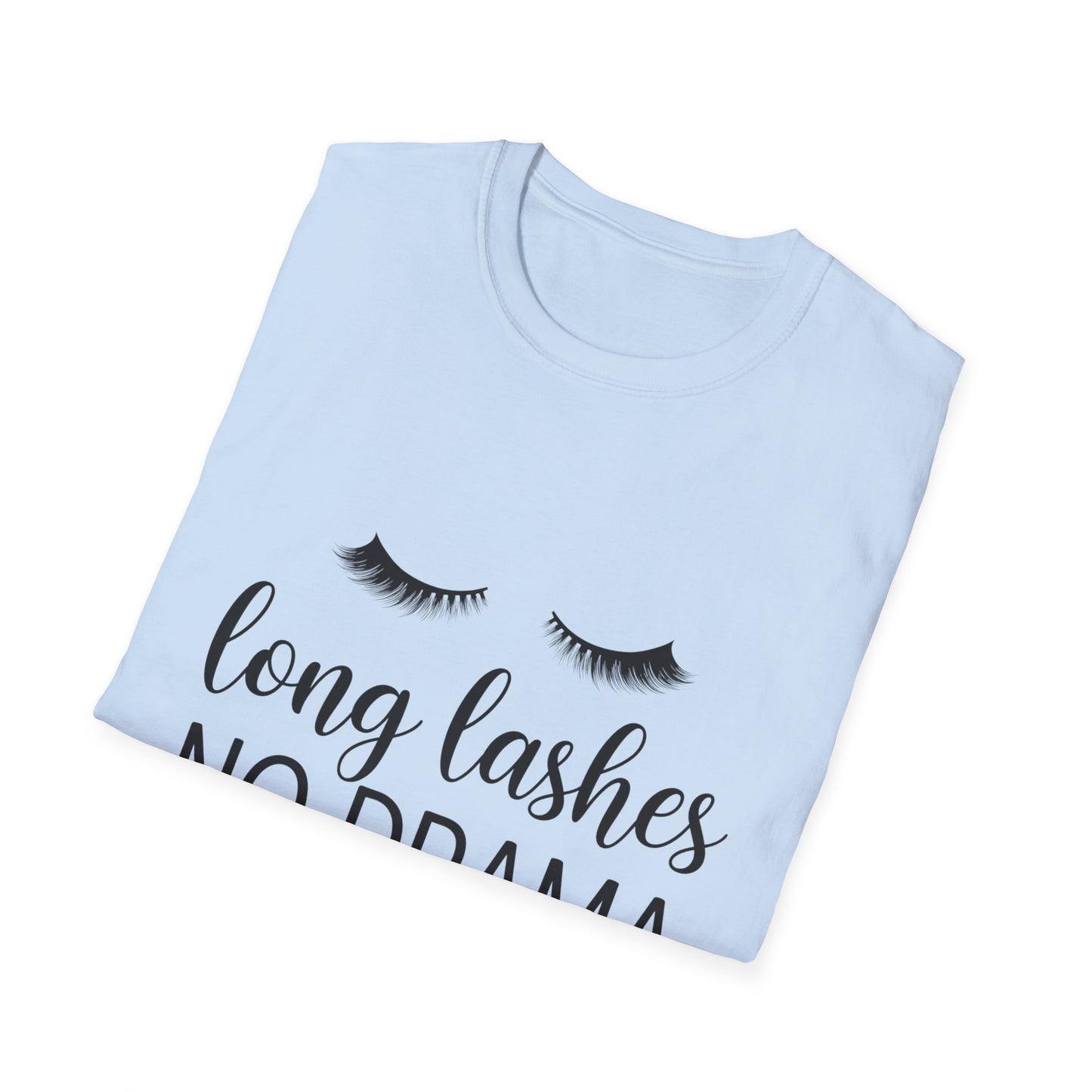 Fabulous Long Lashes No Drama T-Shirt | Chic Beauty Lover Tee | Lash Tech Gift | Empowering Women's Top
