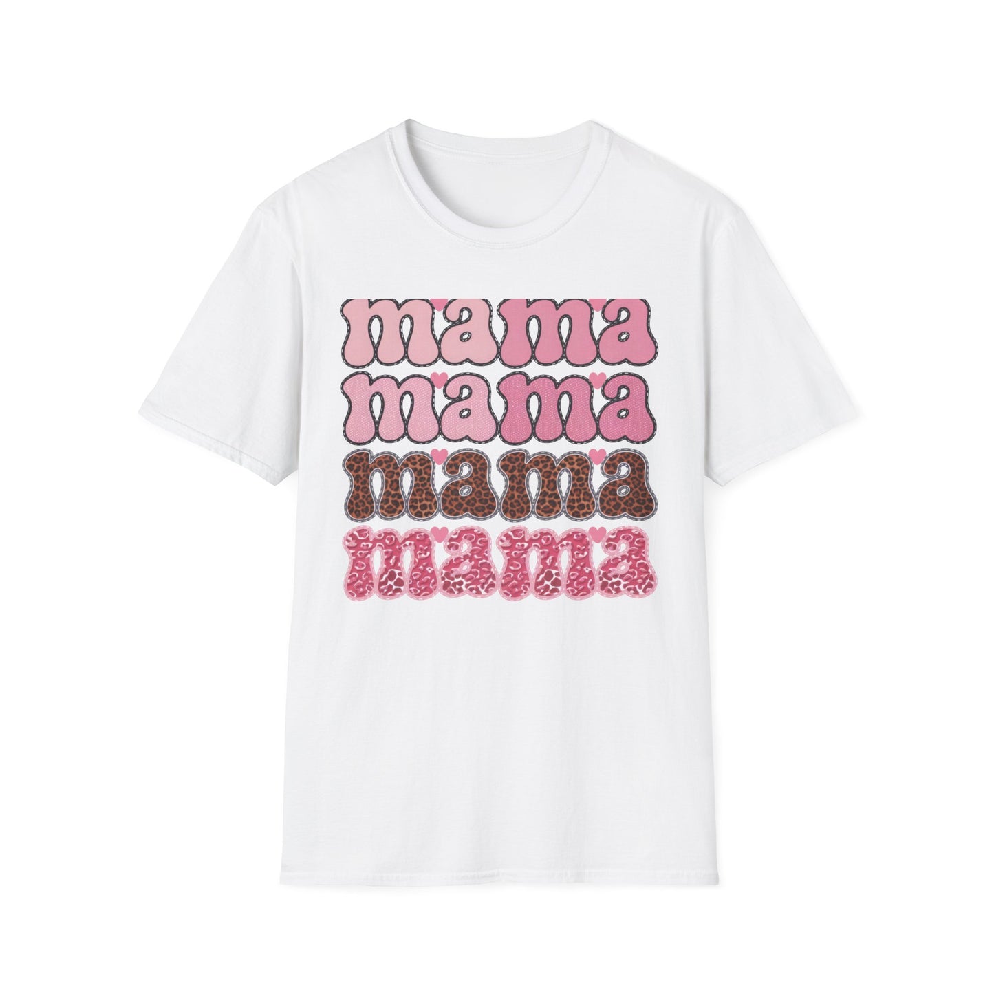 Groovy Mama T-Shirt | Retro Pink & Leopard Print Styles for Trendy Moms | Perfect Mother's Day Gift Tee