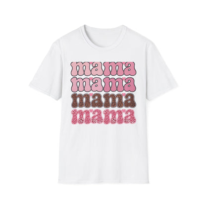 Groovy Mama T-Shirt | Retro Pink & Leopard Print Styles for Trendy Moms | Perfect Mother's Day Gift Tee