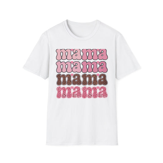 Groovy Mama T-Shirt | Retro Pink & Leopard Print Styles for Trendy Moms | Perfect Mother's Day Gift Tee