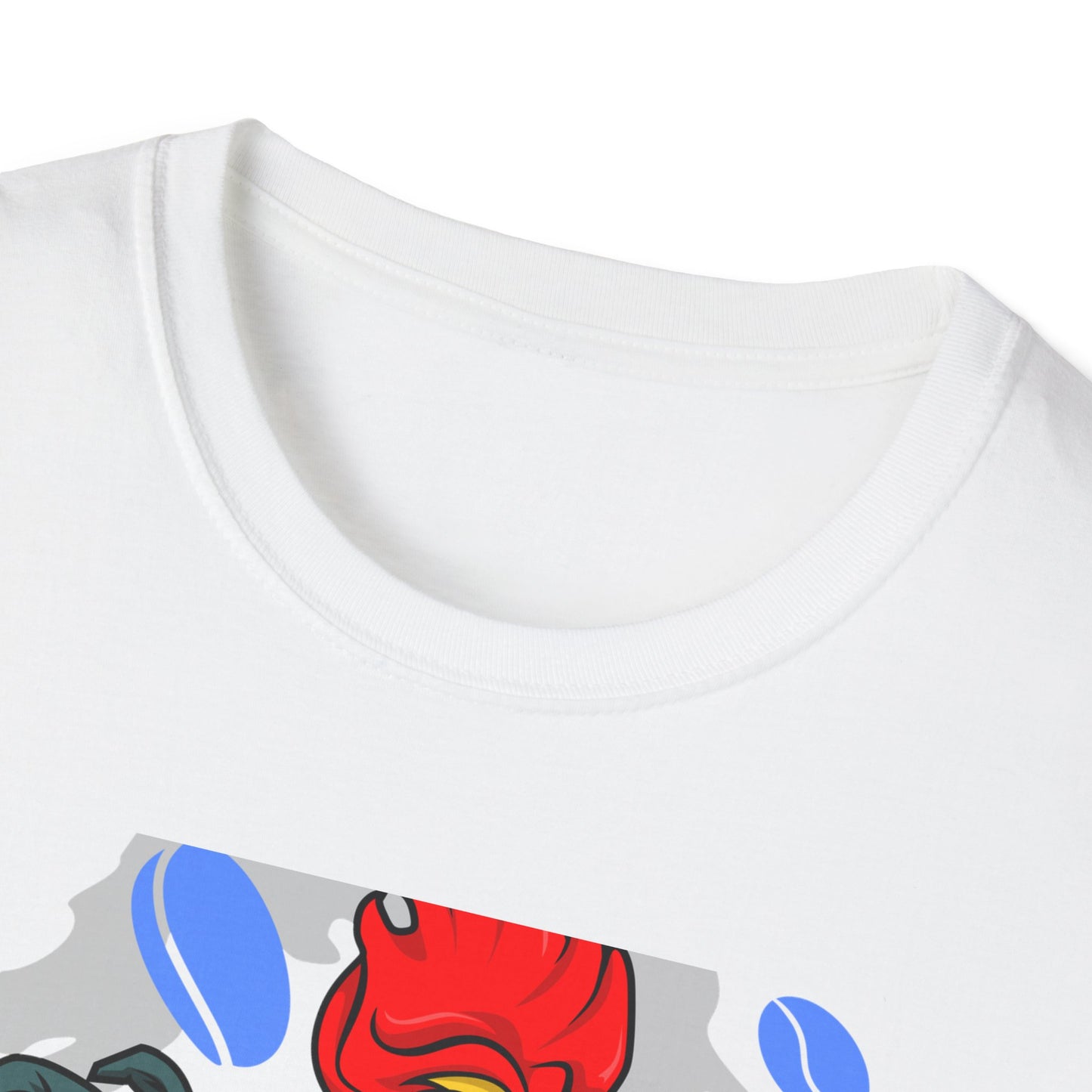 Hilarious Coffee Rooster T-Shirt for Early Birds & Coffee Lovers | Charming Morning Wake-Up Tee with Bunny Slippers | Unique Gift