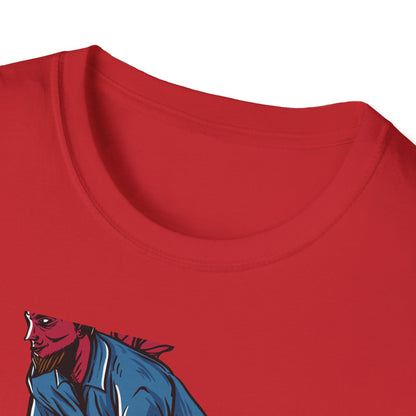 Rad Devil Cyclist T-Shirt - Edgy Urban Bike Rider Tee | Unique Men's & Women's Cycling Apparel