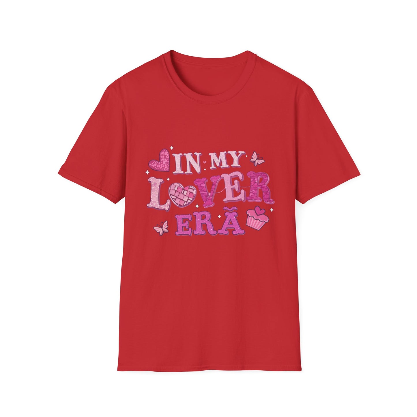 Sparkling "In My Lover Era" T-Shirt | Adorable Pink Hearts & Glitter Tee for Women | Ultimate Romantic Self-Love Gift