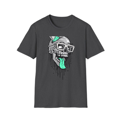 Awesome Melting Skull Popsicle T-Shirt - Cool Sunglasses & Minty Tongue Tee for Summer Vibes & Edgy Style