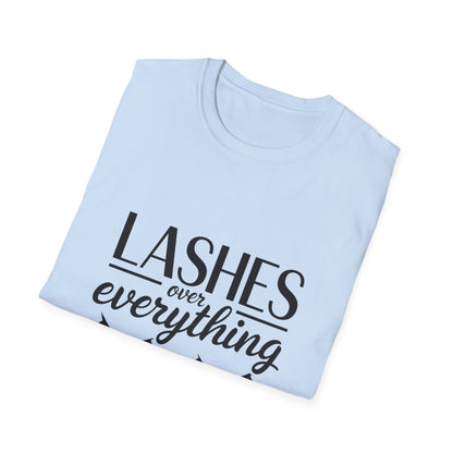 LASH Over Everything T-Shirt | Stunning Eyelash Lover Tee for Makeup Artists & Glam Queens