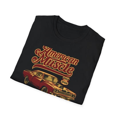 Epic American Muscle Car T-Shirt | Vintage 1968 Hot Rod Enthusiast Tee | Fast & Loud Garage Style for Men