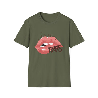 Irresistible Love Bites Lips T-Shirt | Trendy Women's Graphic Tee | Fierce & Chic Statement Top for Her