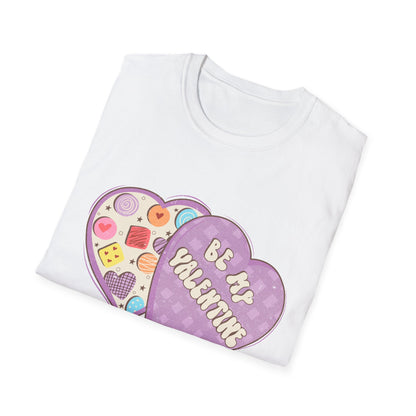 Sweet Retro Vintage 'Be My Valentine' Candy Heart Box T-Shirt | Adorable Valentine's Day Gift Tee