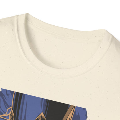 Enchanting Magician T-Shirt | Anime Style Illusionist Tee with Top Hat & Playing Cards | Unique Fantasy Graphic Apparel