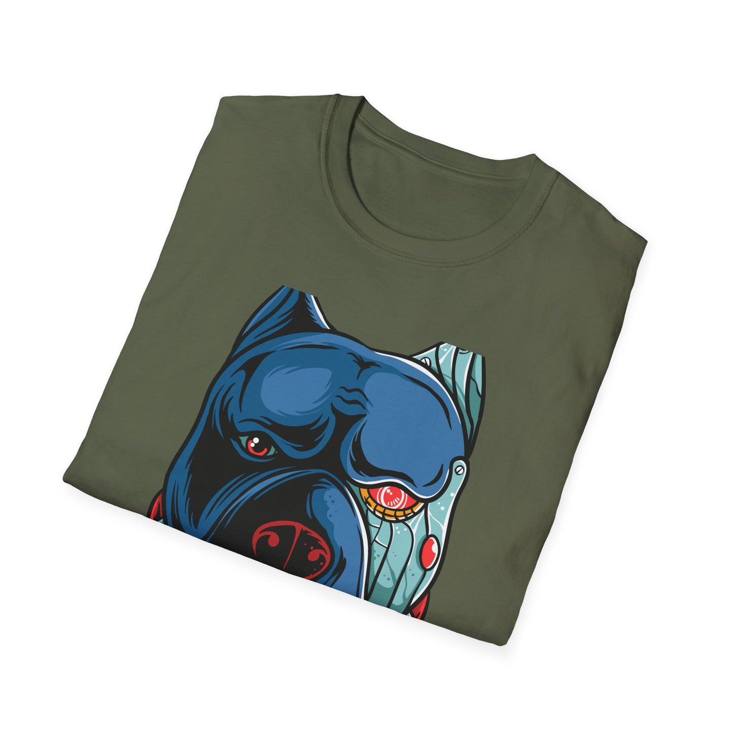 Epic Cyborg Pitbull T-Shirt | Futuristic Dog Lover Tee | Unleash Your Style with this Badass Cyberpunk Graphic