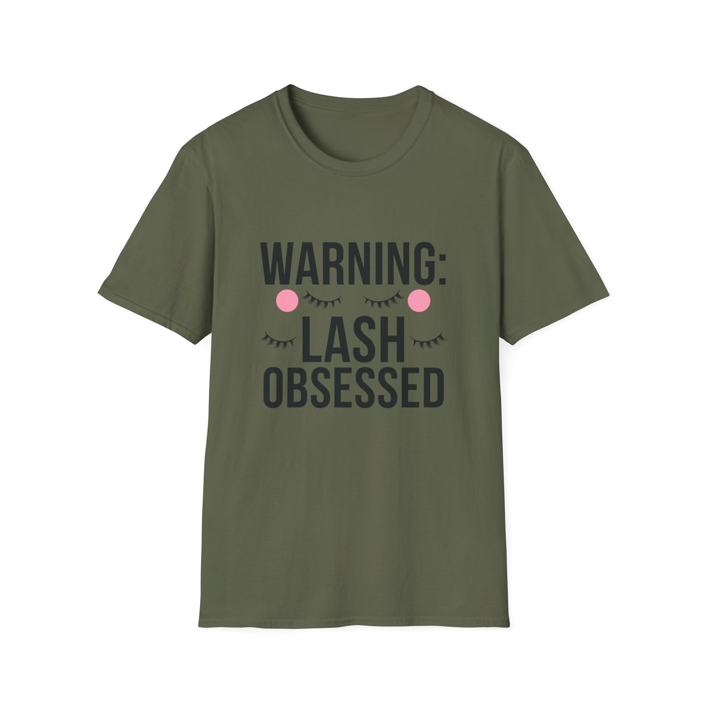 WARNING: Lash Obsessed T-Shirt | Trendy Eyelash Beauty Tee for Makeup Lovers & Lash Artists | Perfect Gift
