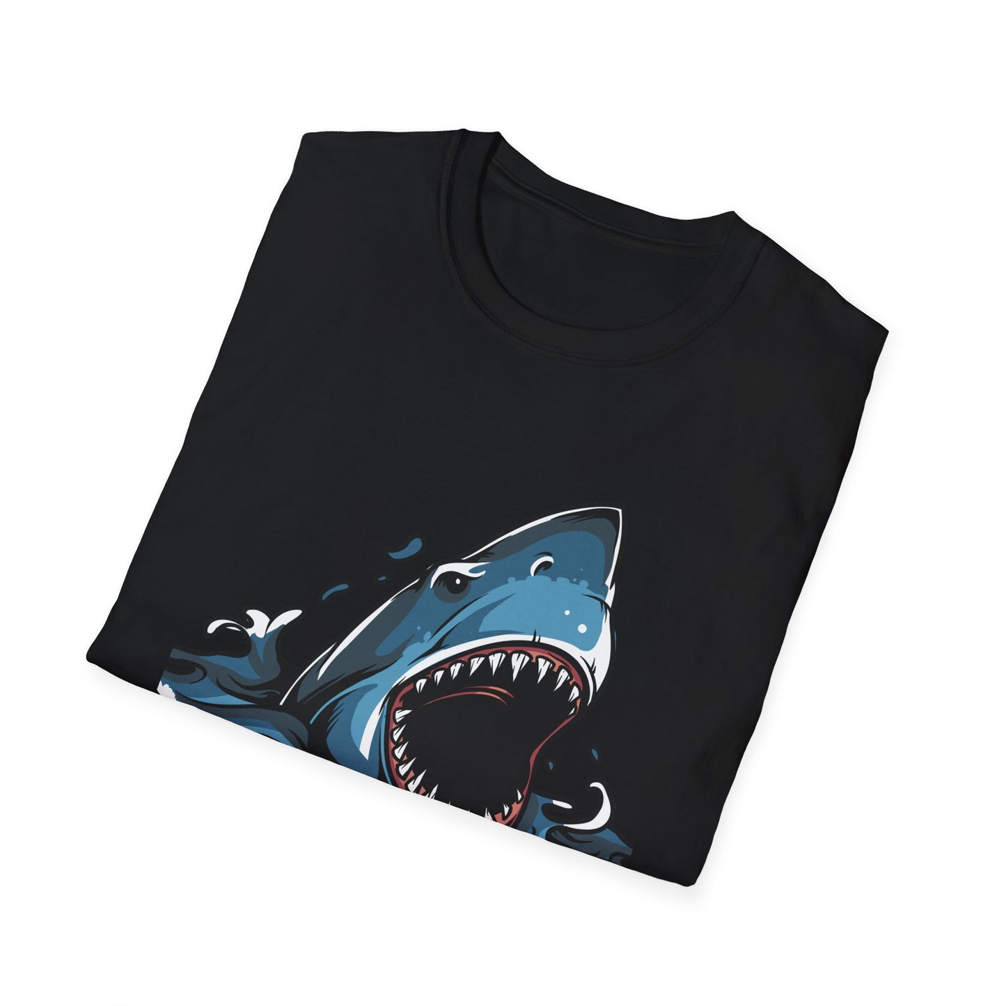 Fierce Great White Shark Attack T-Shirt | Epic Ocean Predator Tee for Marine Life Lovers | Bold & Dynamic Graphic Apparel