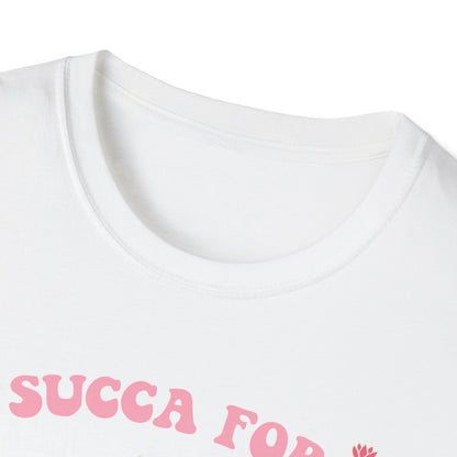 Adorable "Succa for Love" T-Shirt | Trendy Succulent & Cactus Tee with Leopard Hearts | Perfect Gift for Plant Lovers!