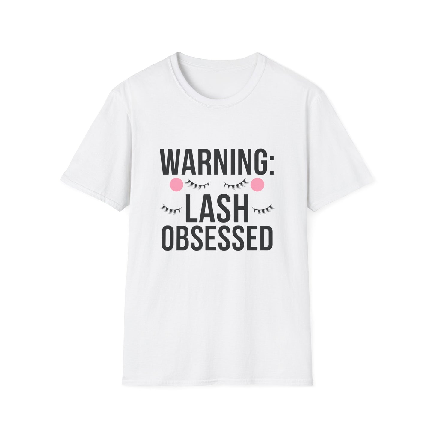 WARNING: Lash Obsessed T-Shirt | Trendy Eyelash Beauty Tee for Makeup Lovers & Lash Artists | Perfect Gift