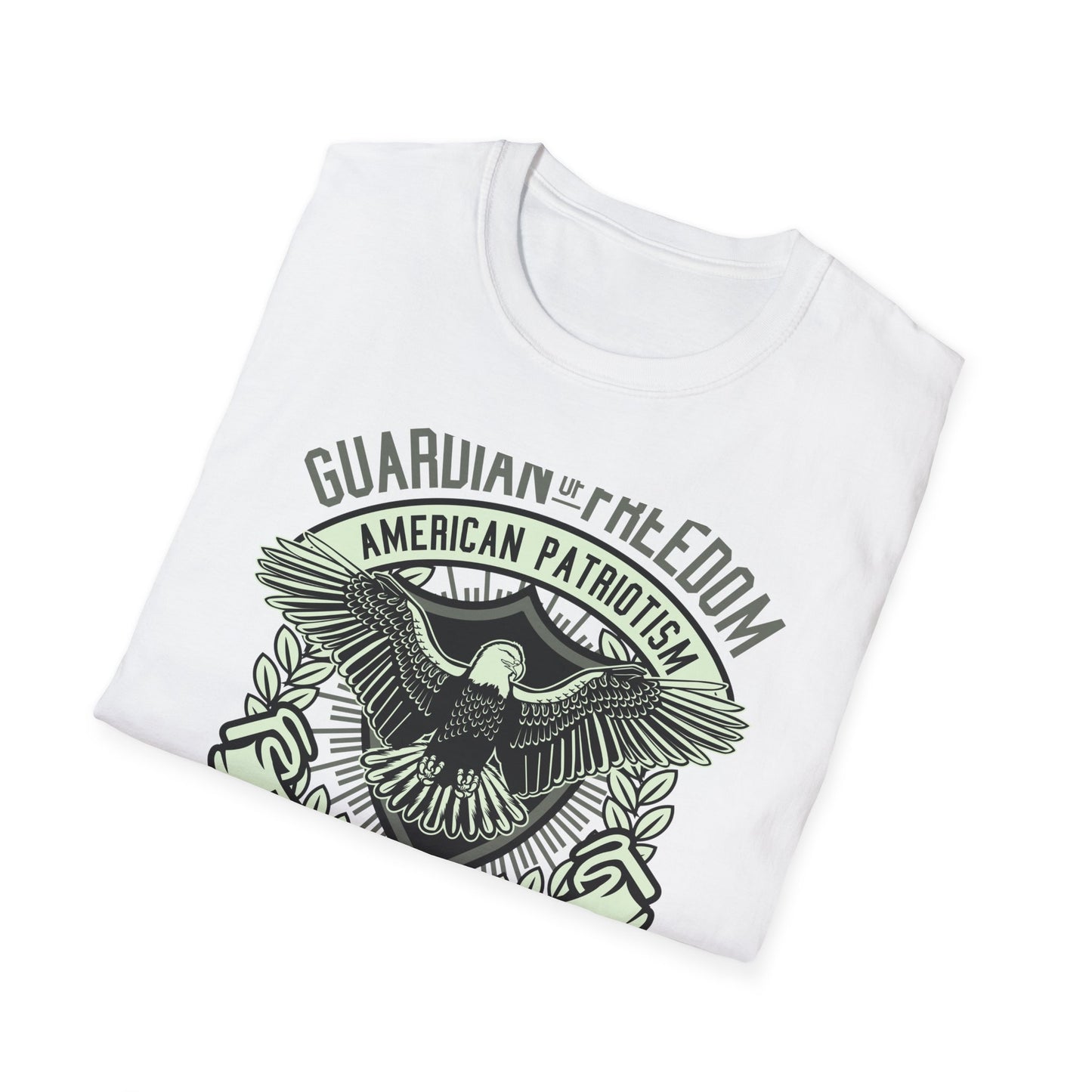 Bold Guardian of Freedom American Patriotism T-Shirt - Majestic Eagle 'Freedom Is Not Free' USA Graphic Tee for Proud Americans